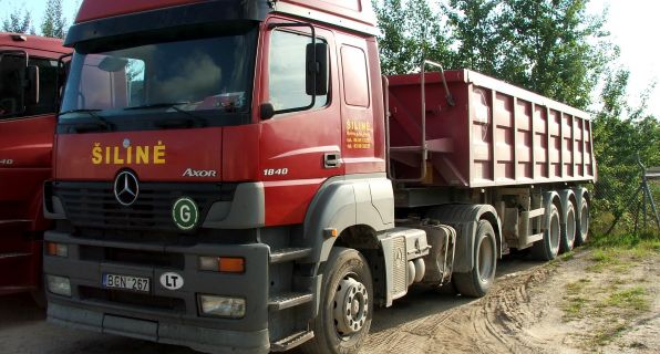 Transporto nuoma krovinių pervežimui, sunkiųjų mechanizmų (buldozeriai, greideriai, autokranai, ekskavatoriai) paslaugos